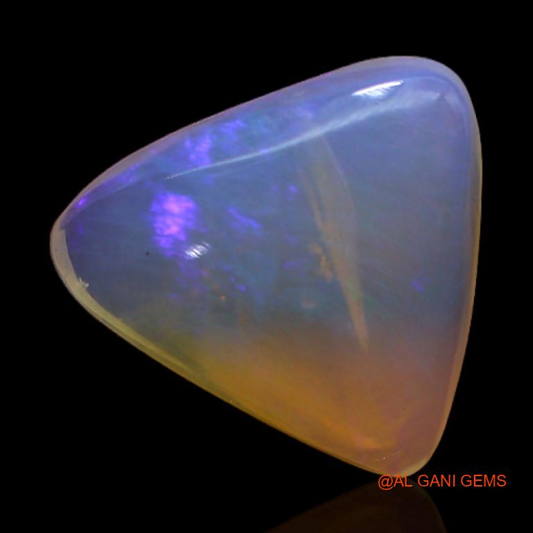 Natural Fire Opal Gemstone 2.00 Cts Loose Trillion Cabochon From Australia 12x11x3 mm A-241