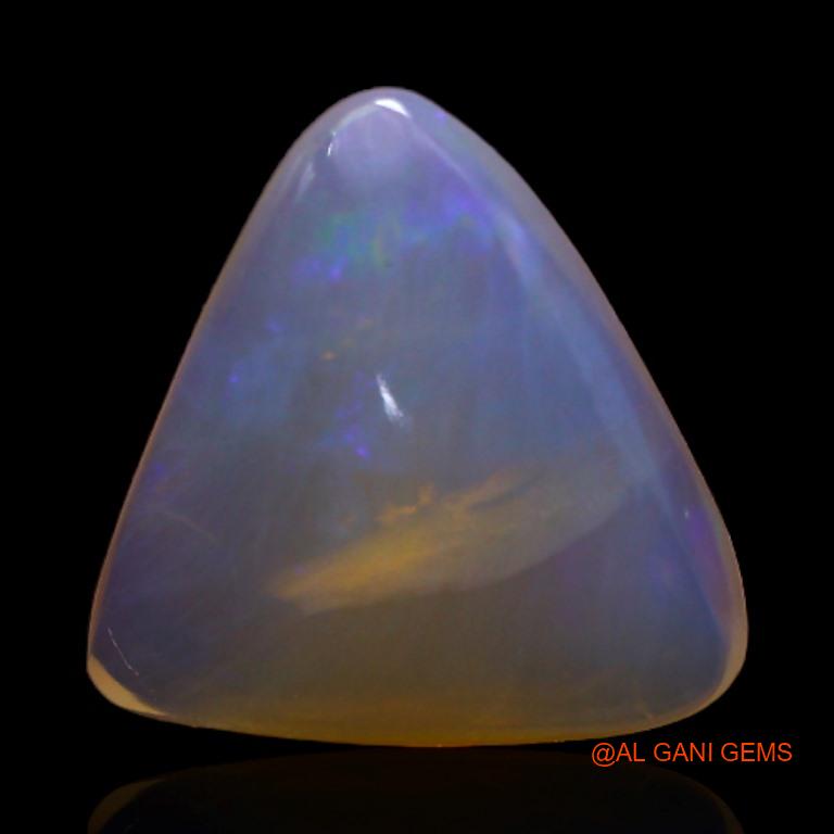Natural Fire Opal Gemstone 2.00 Cts Loose Trillion Cabochon From Australia 12x11x3 mm A-241