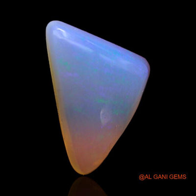 Natural Untreated Fire Opal Loose Gemstone Trillion Cabochon From Australia 3.65 Cts 15x10x4 mm A-245