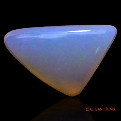 Natural Untreated Fire Opal Loose Gemstone Trillion Cabochon From Australia 3.65 Cts 15x10x4 mm A-245