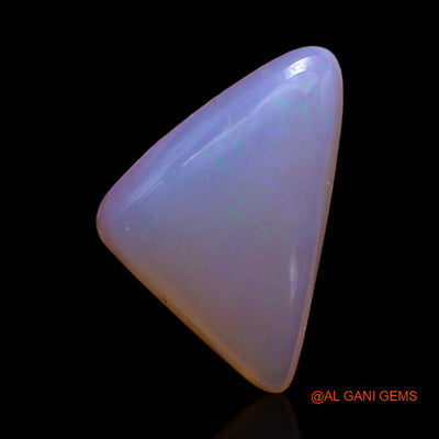 Natural Untreated Fire Opal Loose Gemstone Trillion Cabochon From Australia 3.65 Cts 15x10x4 mm A-245
