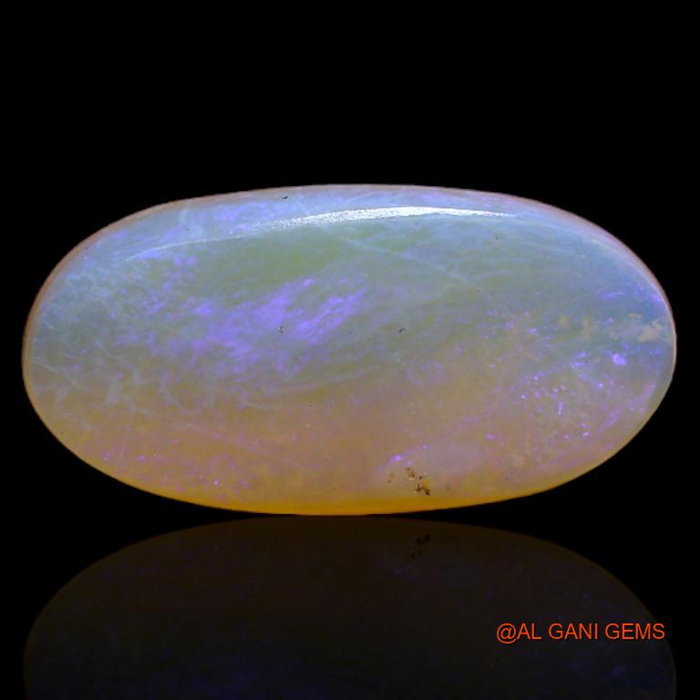 Natural Fire Opal Gemstone 2.45 Cts Loose Oval Cabochon From Australia 15x7x3 mm A-248