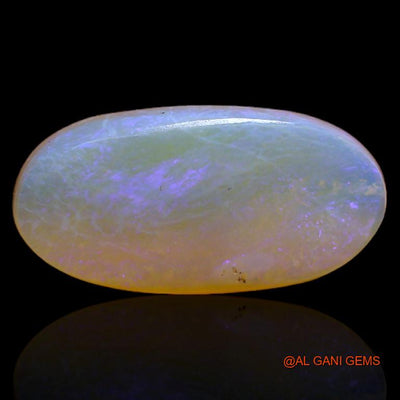Natural Fire Opal Gemstone 2.45 Cts Loose Oval Cabochon From Australia 15x7x3 mm A-248