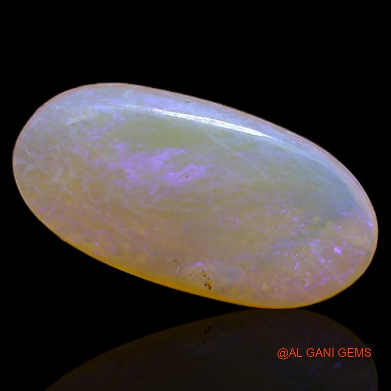 Natural Fire Opal Gemstone 2.45 Cts Loose Oval Cabochon From Australia 15x7x3 mm A-248