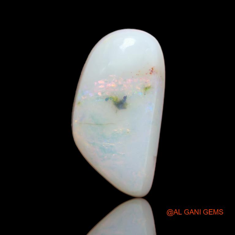 5.55 Cts Natural Australian Fire Opal Loose Gemstone Fancy Cabochon 18x10x5 mm A-24