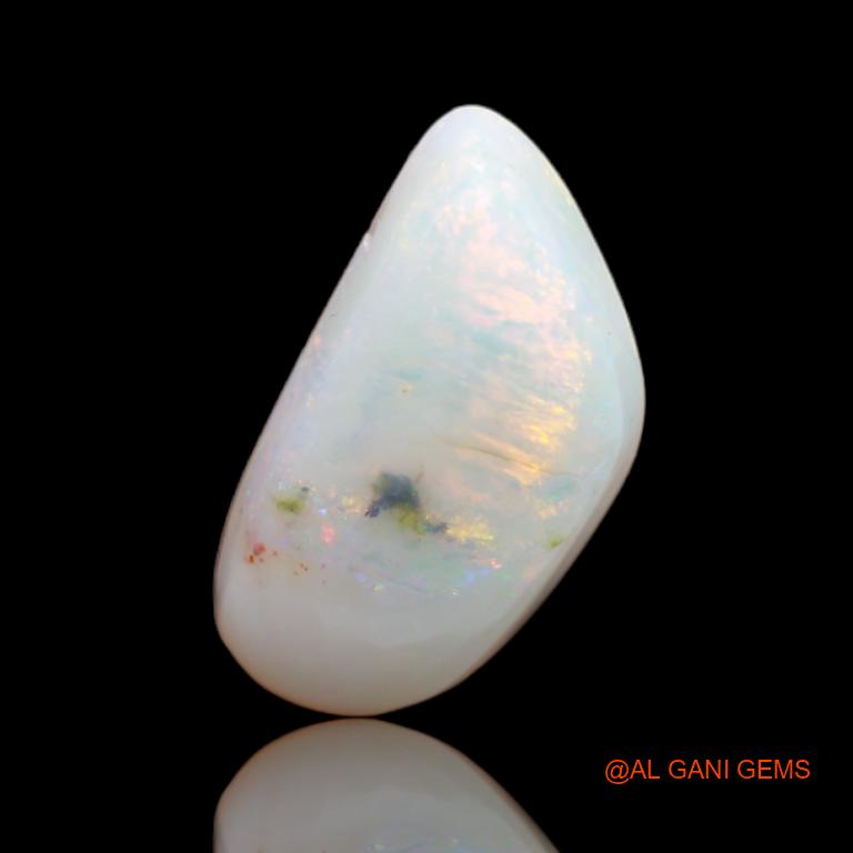 5.55 Cts Natural Australian Fire Opal Loose Gemstone Fancy Cabochon 18x10x5 mm A-24