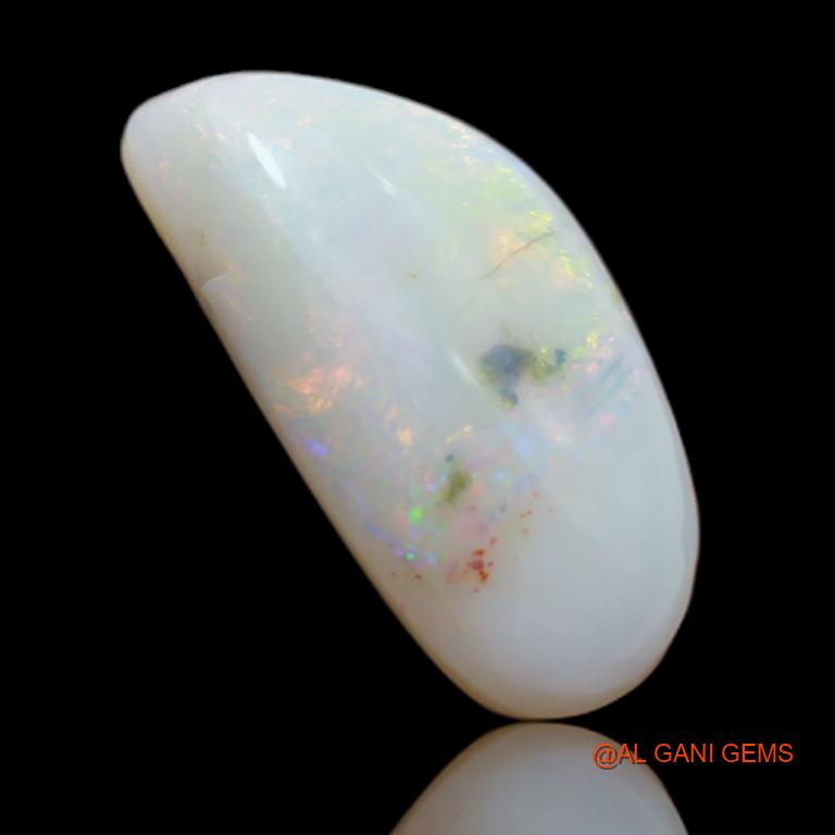 5.55 Cts Natural Australian Fire Opal Loose Gemstone Fancy Cabochon 18x10x5 mm A-24