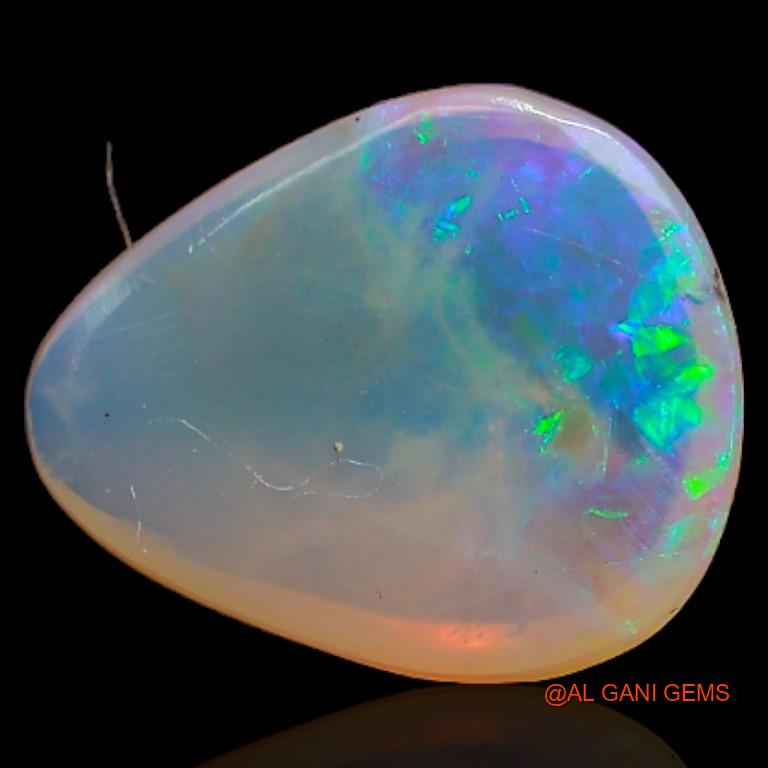 2.10 Cts Natural Australian Fire Opal Loose Gemstone Pear Cabochon 11x9x3 mm A-251