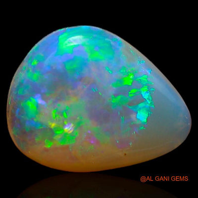2.10 Cts Natural Australian Fire Opal Loose Gemstone Pear Cabochon 11x9x3 mm A-251