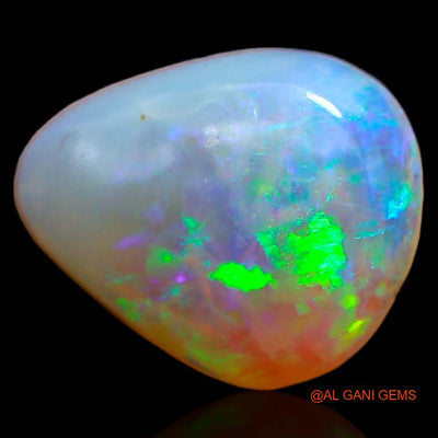 2.10 Cts Natural Australian Fire Opal Loose Gemstone Pear Cabochon 11x9x3 mm A-251