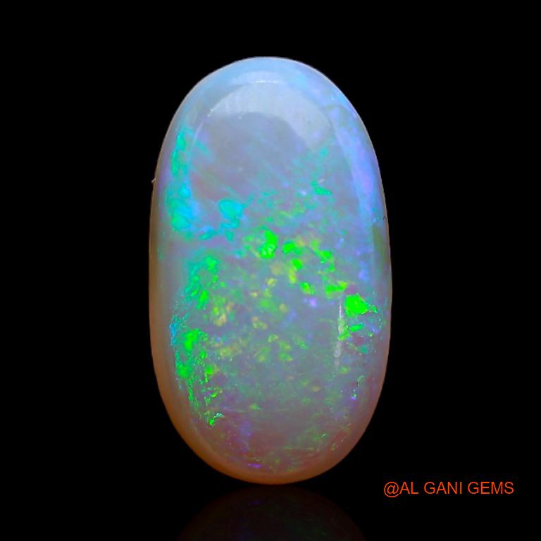 Natural Untreated Fire Opal Loose Gemstone Oval Cabochon From Australia 3.60 Cts 15x8x4 mm A-252