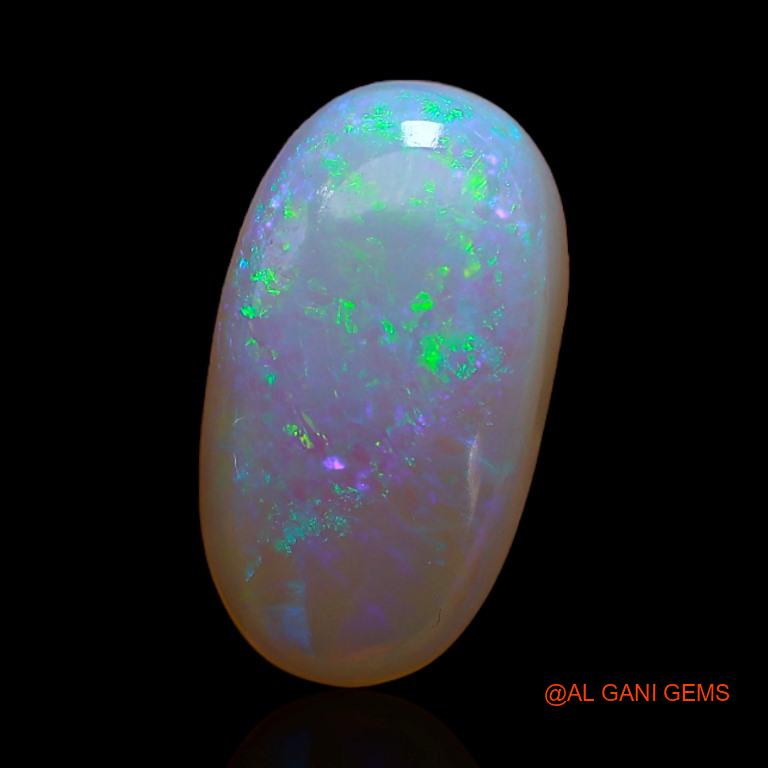 Natural Untreated Fire Opal Loose Gemstone Oval Cabochon From Australia 3.60 Cts 15x8x4 mm A-252