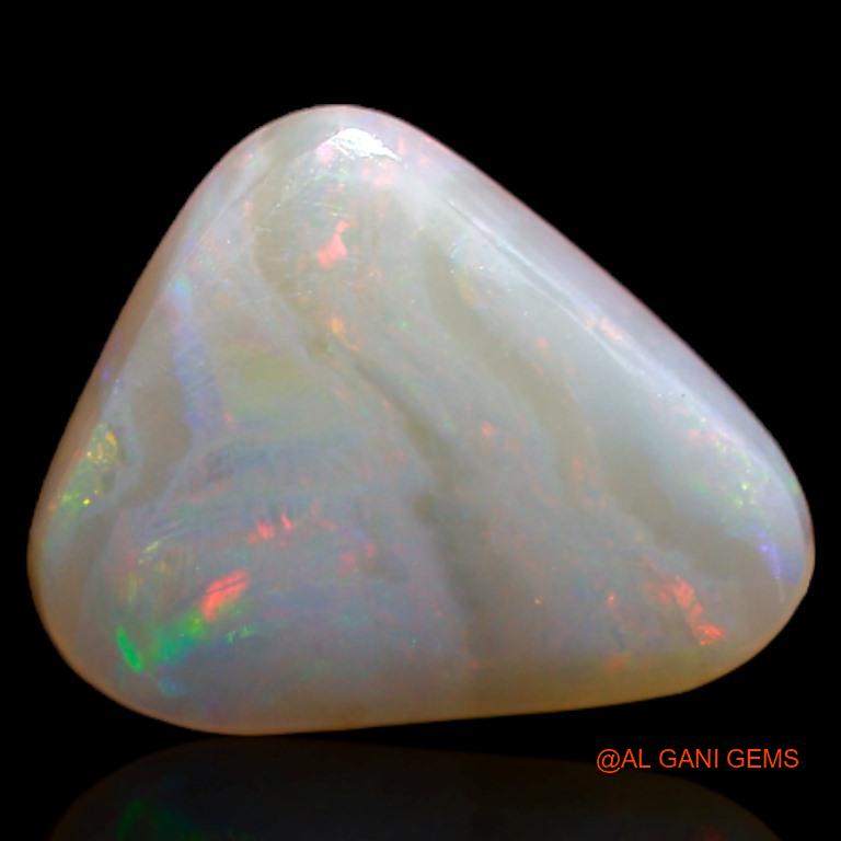 2.90 Cts Natural Australian Fire Opal Loose Gemstone Trillion Cabochon 11x9x4 mm A-254