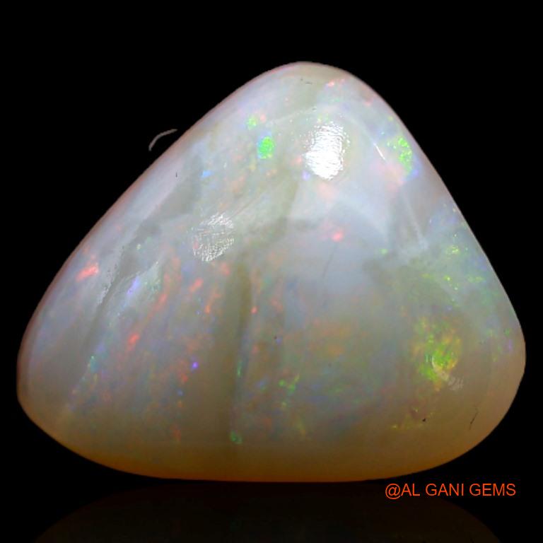 2.90 Cts Natural Australian Fire Opal Loose Gemstone Trillion Cabochon 11x9x4 mm A-254