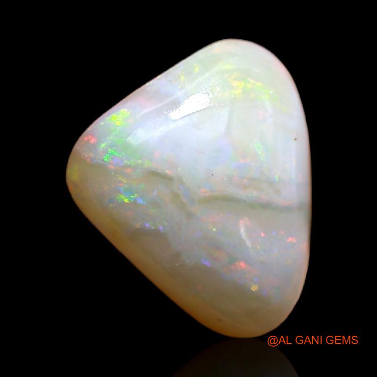 2.90 Cts Natural Australian Fire Opal Loose Gemstone Trillion Cabochon 11x9x4 mm A-254