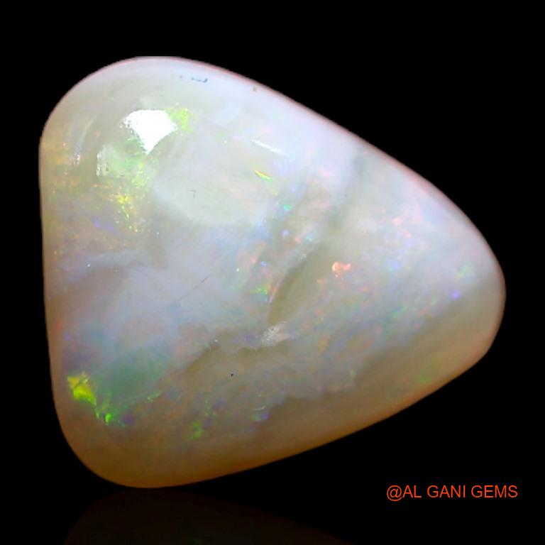 2.90 Cts Natural Australian Fire Opal Loose Gemstone Trillion Cabochon 11x9x4 mm A-254