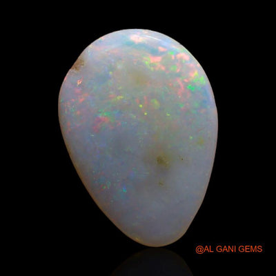 2.75 Cts Unheated Australian Fire Opal Loose Gemstone Pear Cabochon Natural 14x10x3 mm A-255