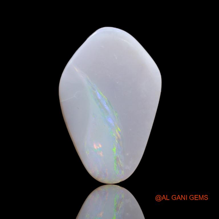 6.20 Cts Natural Australian Fire Opal Loose Gemstone Fancy Cabochon 24x16x3 mm A-25