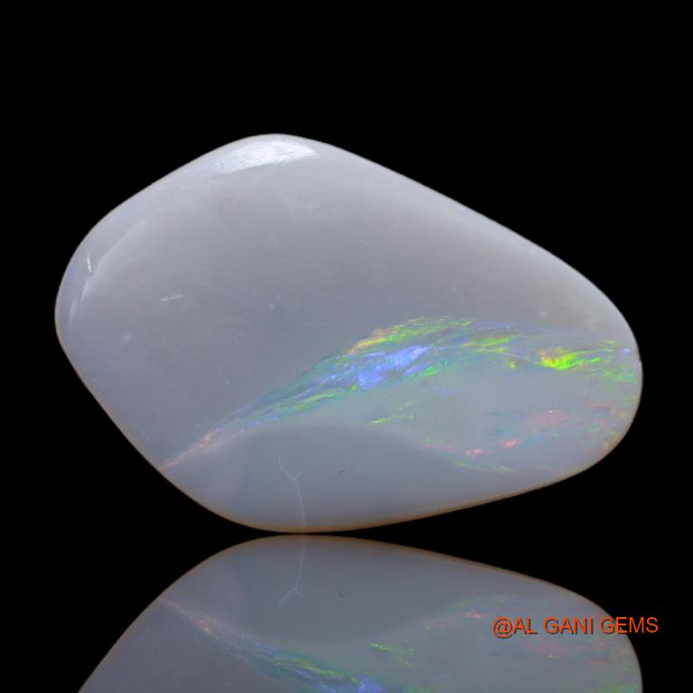 6.20 Cts Natural Australian Fire Opal Loose Gemstone Fancy Cabochon 24x16x3 mm A-25