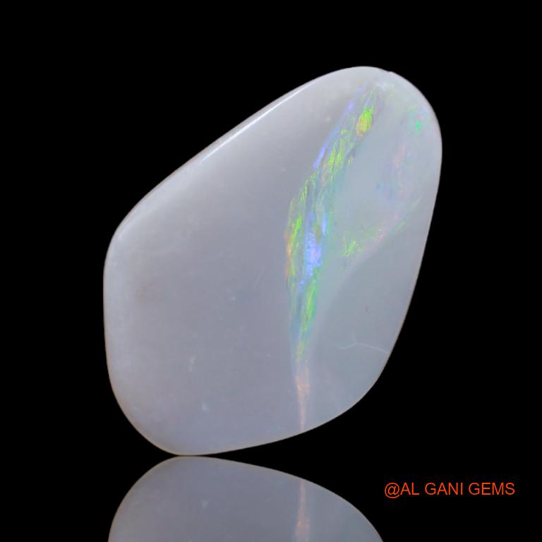 6.20 Cts Natural Australian Fire Opal Loose Gemstone Fancy Cabochon 24x16x3 mm A-25