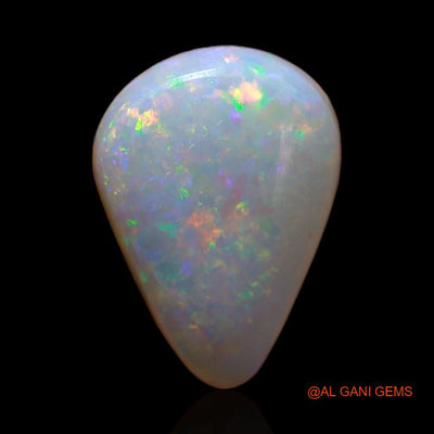 Natural Fire Opal Gemstone 2.70 Cts Loose Pear Cabochon From Australia 12x9x4 mm A-261