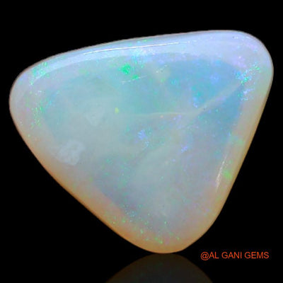 2.90 Cts Unheated Australian Fire Opal Loose Gemstone Trillion Cabochon Natural 12x9x4 mm A-263