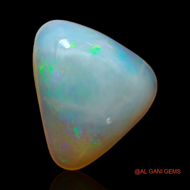 2.90 Cts Unheated Australian Fire Opal Loose Gemstone Trillion Cabochon Natural 12x9x4 mm A-263