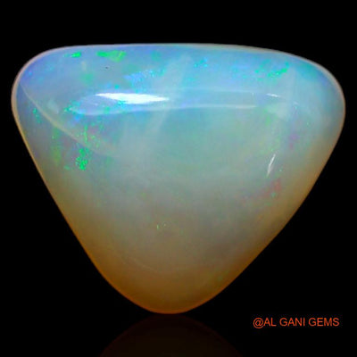 2.90 Cts Unheated Australian Fire Opal Loose Gemstone Trillion Cabochon Natural 12x9x4 mm A-263
