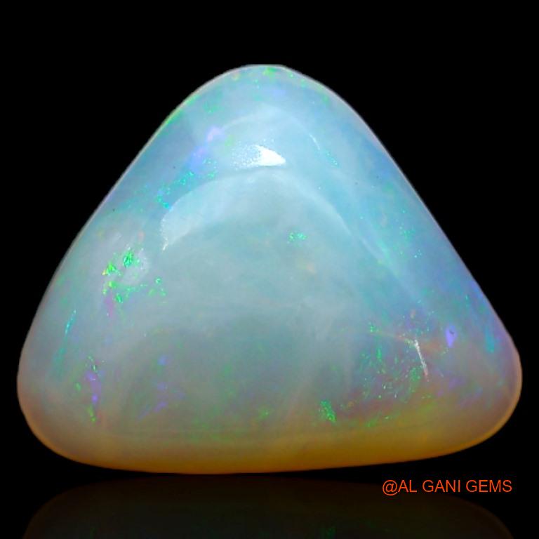 2.90 Cts Unheated Australian Fire Opal Loose Gemstone Trillion Cabochon Natural 12x9x4 mm A-263