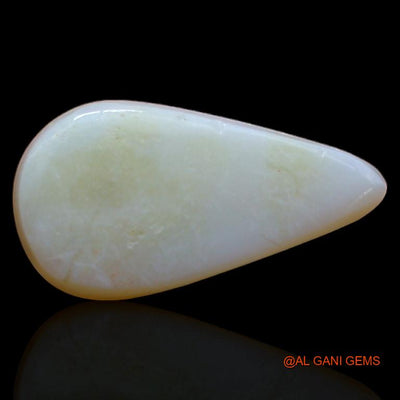 2.45 Cts Unheated Australian Fire Opal Loose Gemstone Pear Cabochon Natural 15x8x3 mm A-264