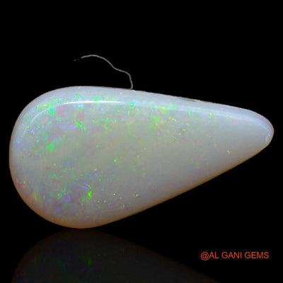2.45 Cts Unheated Australian Fire Opal Loose Gemstone Pear Cabochon Natural 15x8x3 mm A-264