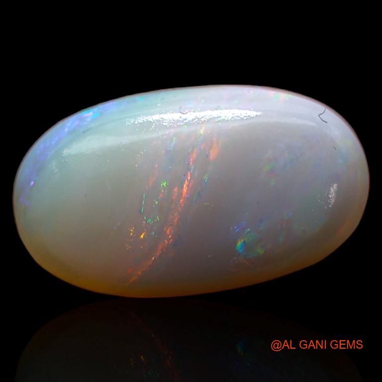4.05 Cts Unheated Australian Fire Opal Loose Gemstone Oval Cabochon Natural 15x9x4 mm A-266