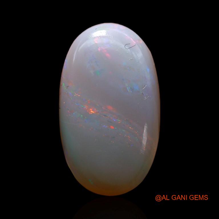 4.05 Cts Unheated Australian Fire Opal Loose Gemstone Oval Cabochon Natural 15x9x4 mm A-266