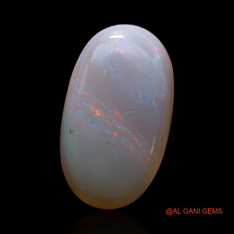 4.05 Cts Unheated Australian Fire Opal Loose Gemstone Oval Cabochon Natural 15x9x4 mm A-266