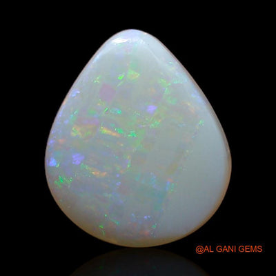 Natural Untreated Fire Opal Loose Gemstone Pear Cabochon From Australia 2.80 Cts 11x9x4 mm A-267