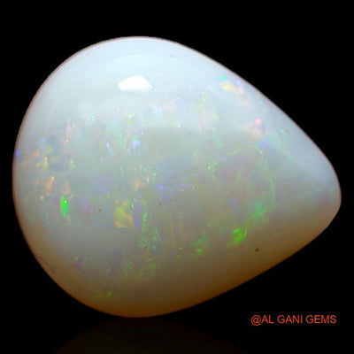 Natural Untreated Fire Opal Loose Gemstone Pear Cabochon From Australia 2.80 Cts 11x9x4 mm A-267