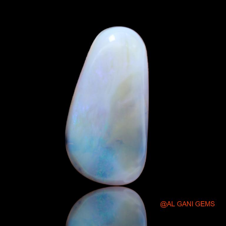 Natural Untreated Fire Opal Loose Gemstone Fancy Cabochon From Australia 12.10 Cts 23x12x6 mm A-26