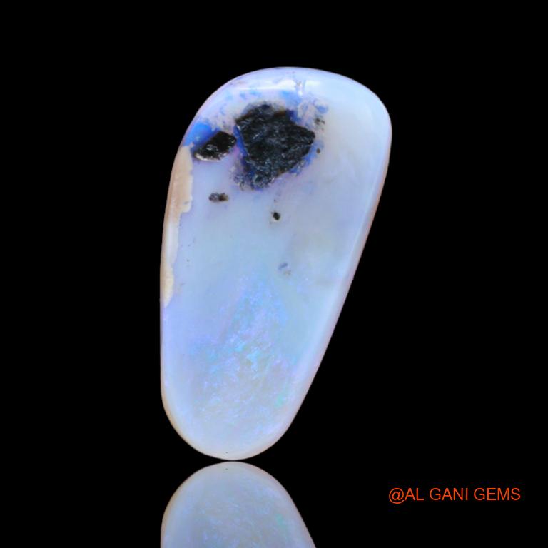 Natural Untreated Fire Opal Loose Gemstone Fancy Cabochon From Australia 12.10 Cts 23x12x6 mm A-26