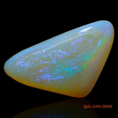 2.70 Cts Unheated Australian Fire Opal Loose Gemstone Trillion Cabochon Natural 16x9x3 mm A-270
