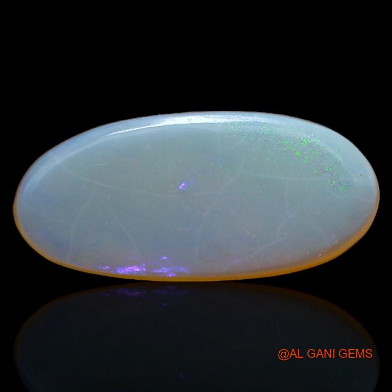 3.15 Cts Natural Australian Fire Opal Loose Gemstone Oval Cabochon 17x7x1 mm A-271