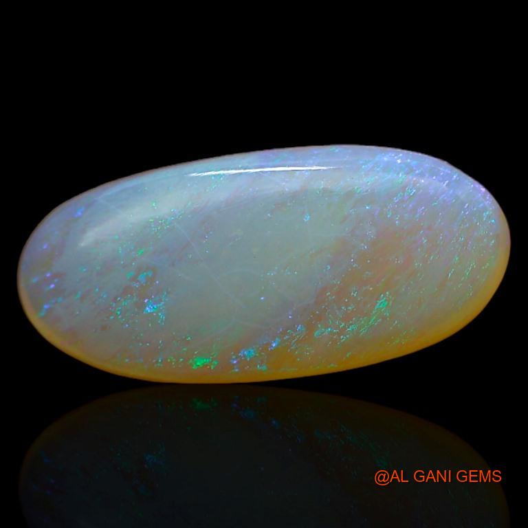 3.15 Cts Natural Australian Fire Opal Loose Gemstone Oval Cabochon 17x7x1 mm A-271