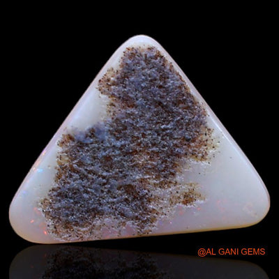 2.90 Cts Unheated Australian Fire Opal Loose Gemstone Trillion Cabochon Natural 14x11x3 mm A-272