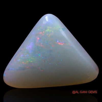 2.90 Cts Unheated Australian Fire Opal Loose Gemstone Trillion Cabochon Natural 14x11x3 mm A-272