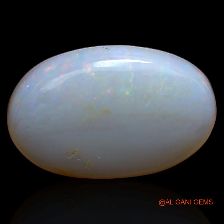 3.25 Cts Natural Australian Fire Opal Loose Gemstone Oval Cabochon 12x8x4 mm A-276