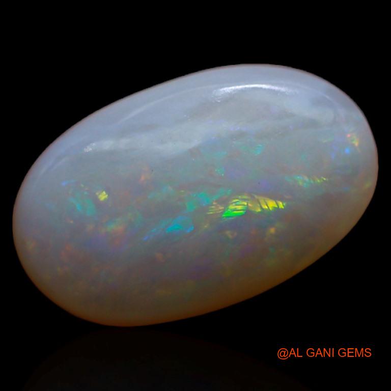 3.25 Cts Natural Australian Fire Opal Loose Gemstone Oval Cabochon 12x8x4 mm A-276