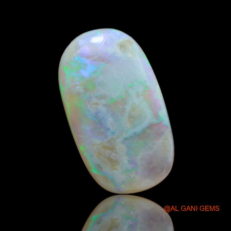 Natural Fire Opal Gemstone 10.35 Cts Loose Oval Cabochon From Australia 21x12x5 mm A-27