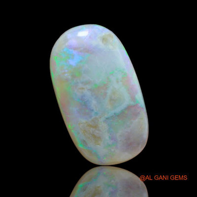 Natural Fire Opal Gemstone 10.35 Cts Loose Oval Cabochon From Australia 21x12x5 mm A-27
