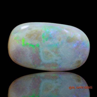Natural Fire Opal Gemstone 10.35 Cts Loose Oval Cabochon From Australia 21x12x5 mm A-27