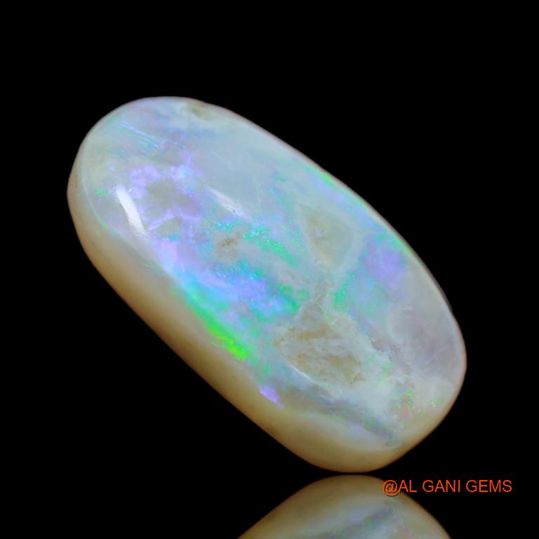 Natural Fire Opal Gemstone 10.35 Cts Loose Oval Cabochon From Australia 21x12x5 mm A-27