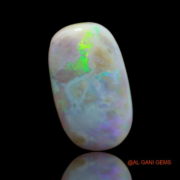 Natural Fire Opal Gemstone 10.35 Cts Loose Oval Cabochon From Australia 21x12x5 mm A-27